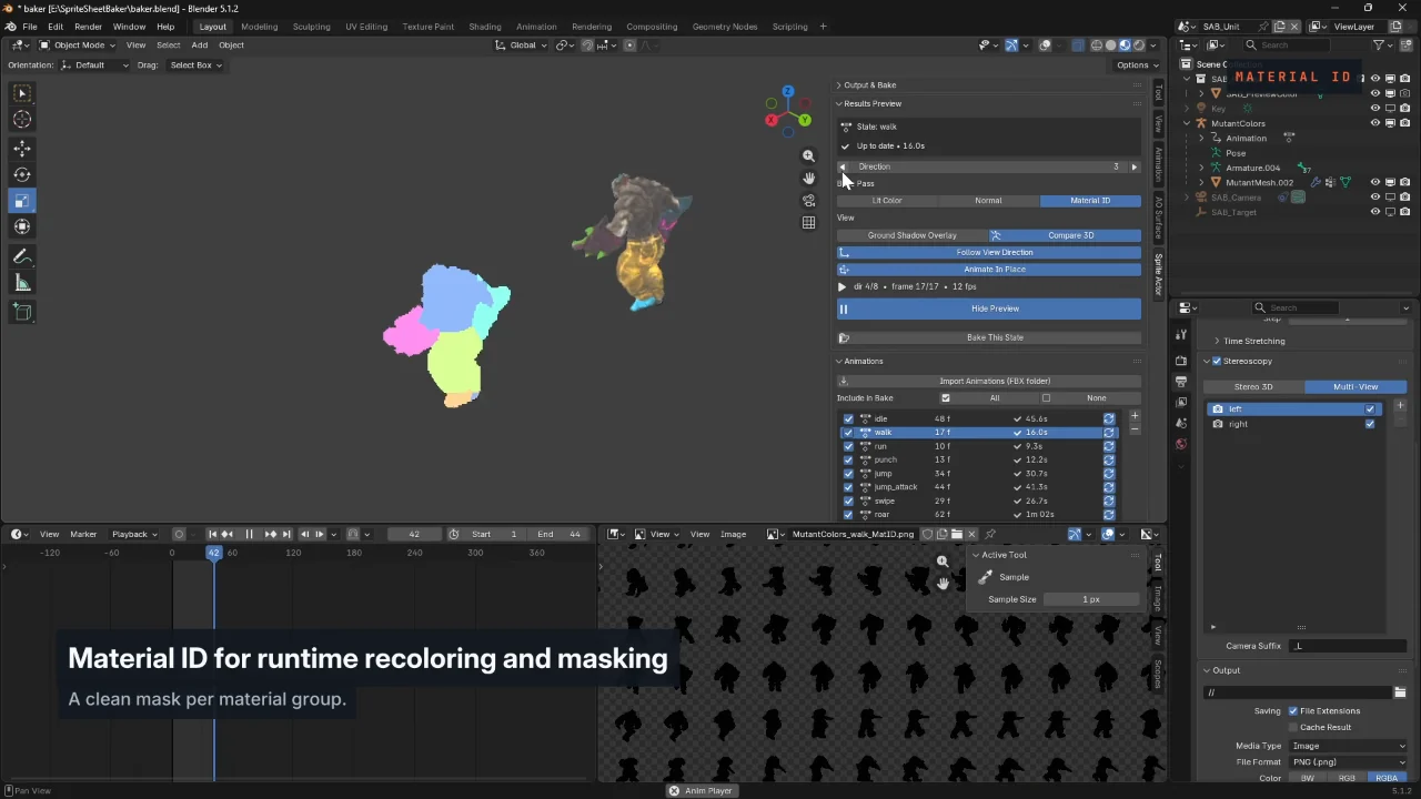 Real Material ID preview generated in SpriteOrbit