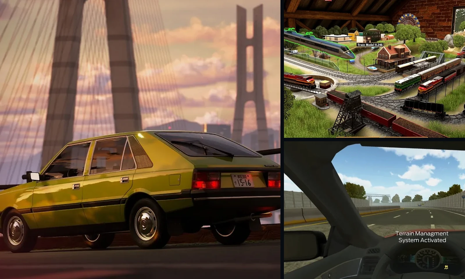 Selected real project footage from Japanese Drift Master, Train Yard Builder and Tri-State Ford VR Test Drive